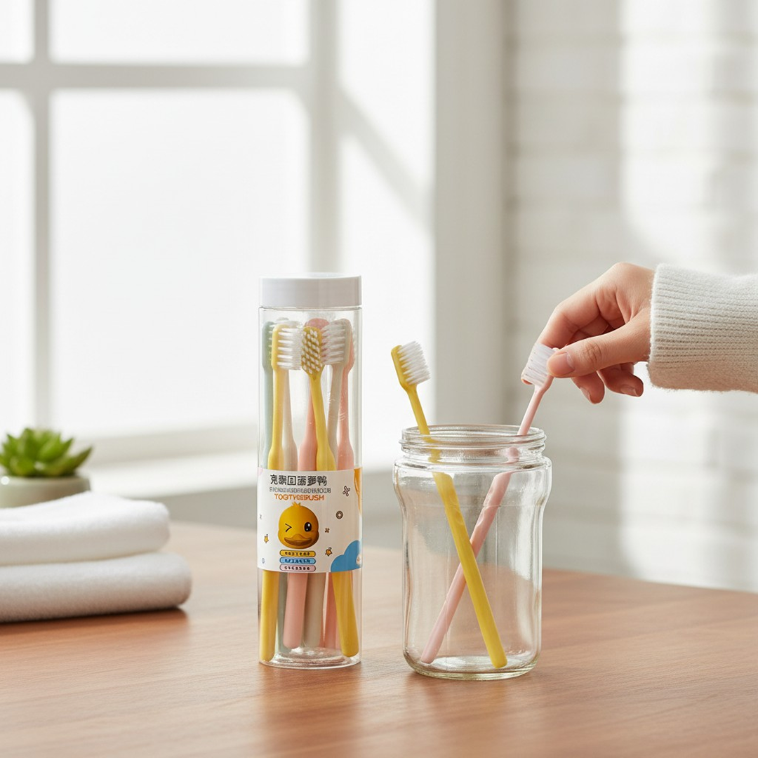 Travelling Toothbrush Set – 10 Pack with Case.