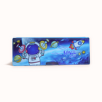 Light Blue 3D Astronaut Pencil Case with Multiple Compartments.