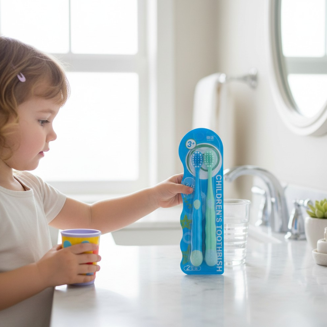 Kids Toothbrush (3+ Years), soft bristles. Pack of 2