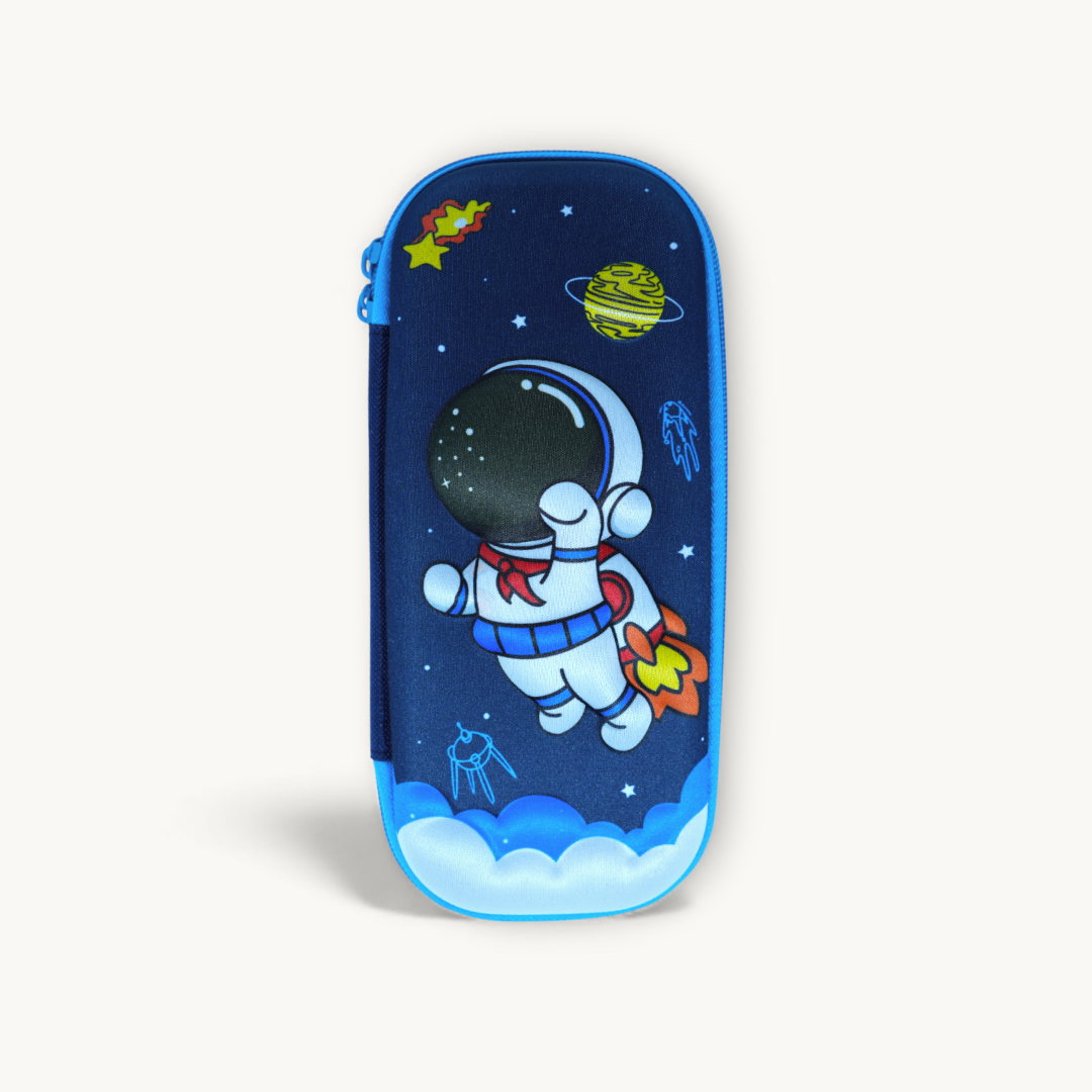 Flying Astronaut 3D Stationery Box Fabric Surface.