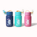 Rabbit-themed Glass Bottle. 350ml Random Color with Pack of 1.