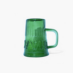 Glass Sipper Mug with Glass Straw. Random Color Pack of 1.