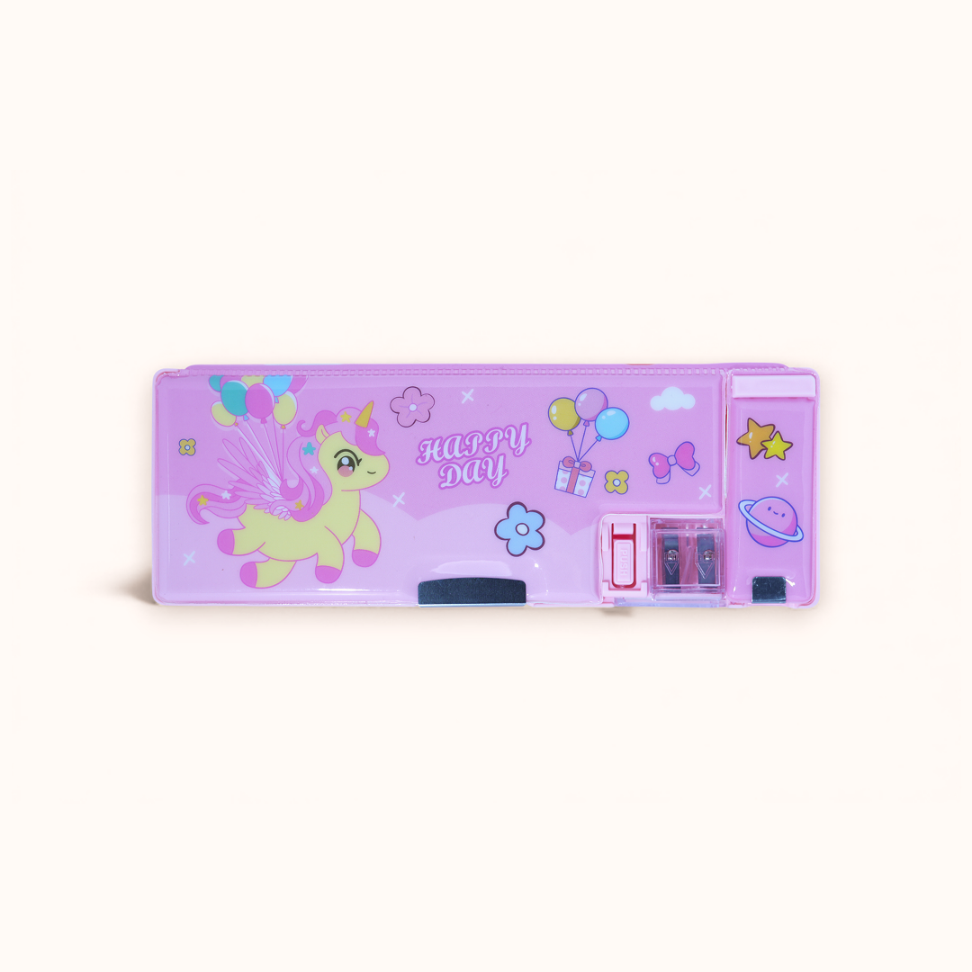 Happy Day Unicorn Lavender Box with Multiple Compartments.