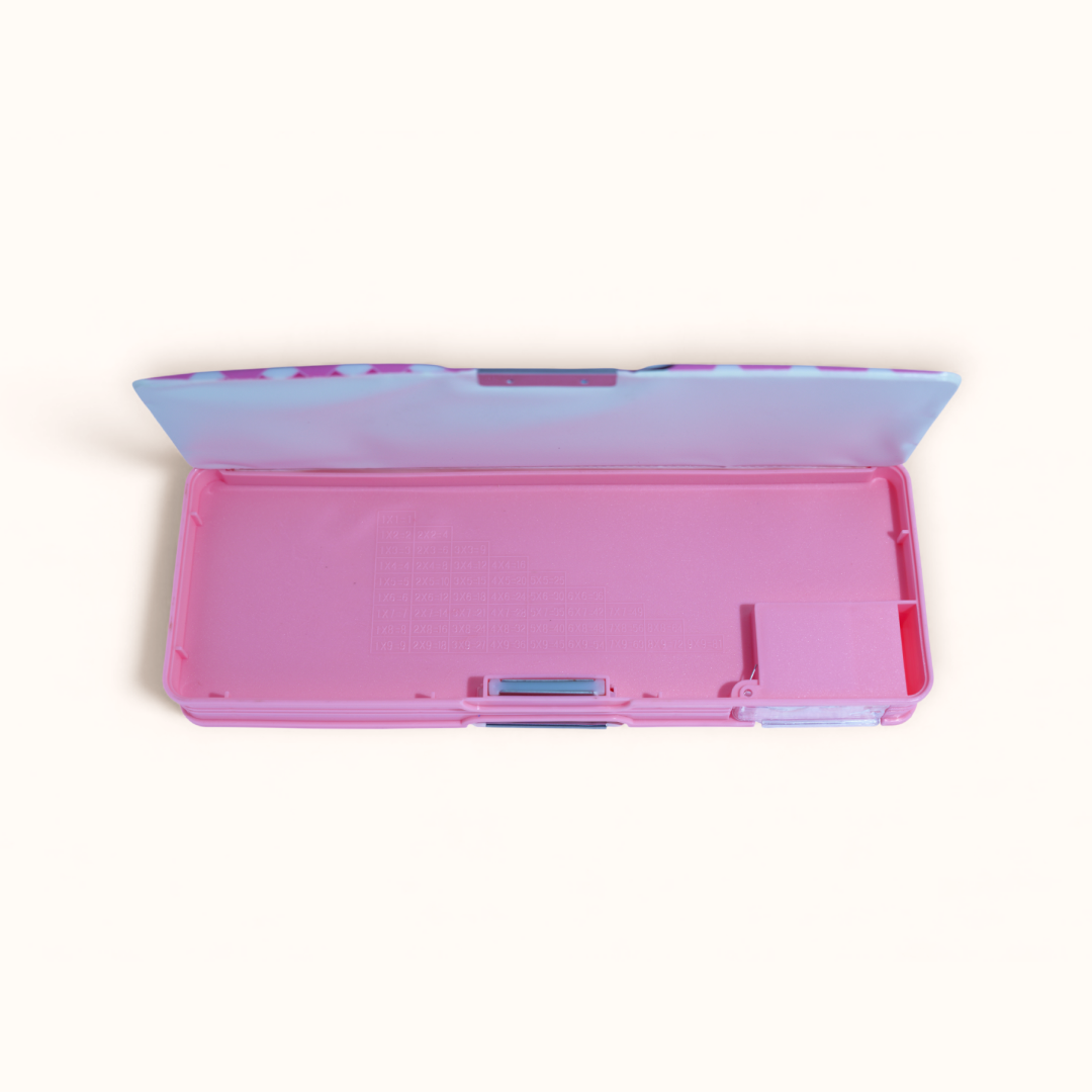 Pink Multi-Compartment Pencil Box - Hello Kitty