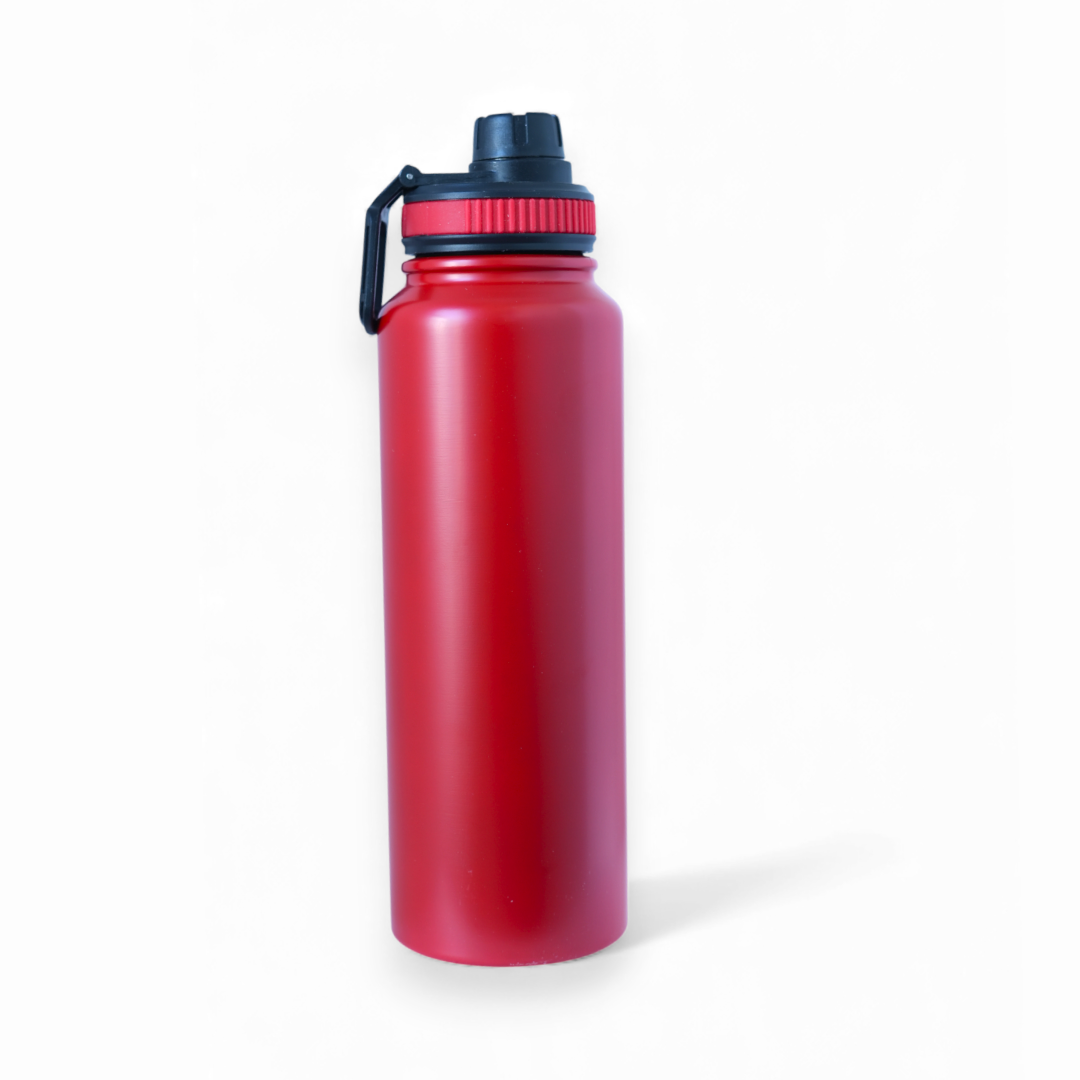 Stainless Steel Double Walled Insulated Water Bottle, 1000ml. 8hrs Hot and 24hrs Cold, Pack of 1.