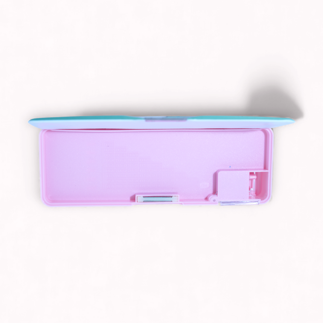 Multi-Compartment Pencil Box - Pink Cute Girl
