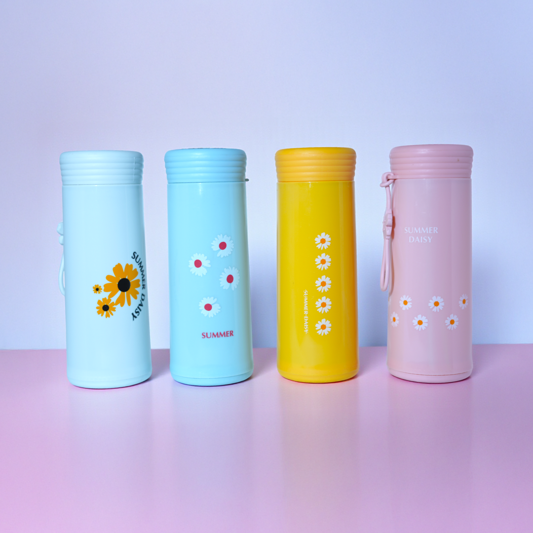 Glass Bottle with Protective Plastic Casing. 350ml Random color with pack 1.