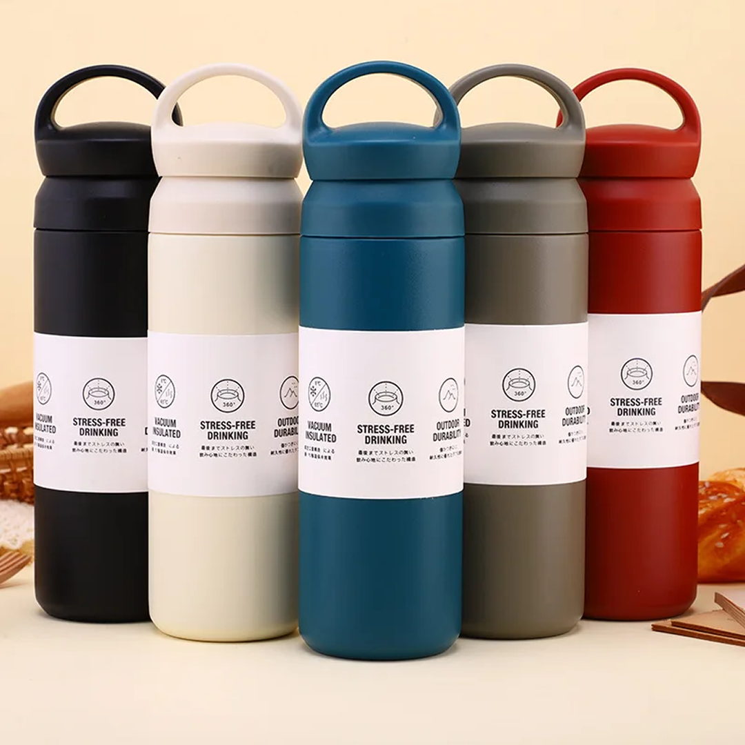 Travel Tumbler 500ml | Stainless Steel | Japanese Style. Random Color, Pack of 1.