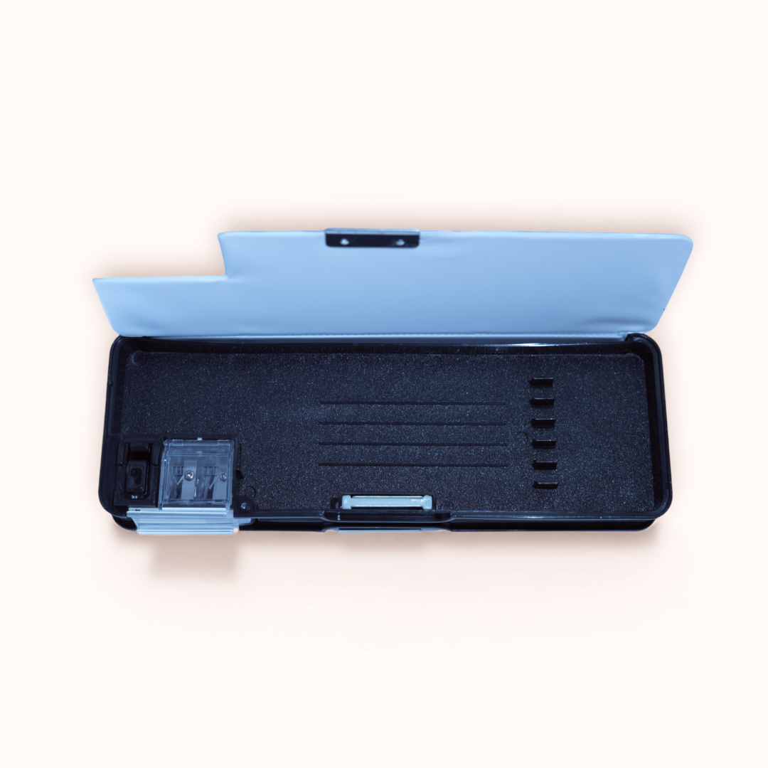 Multi-Compartment Pencil Box - Black Astronaut