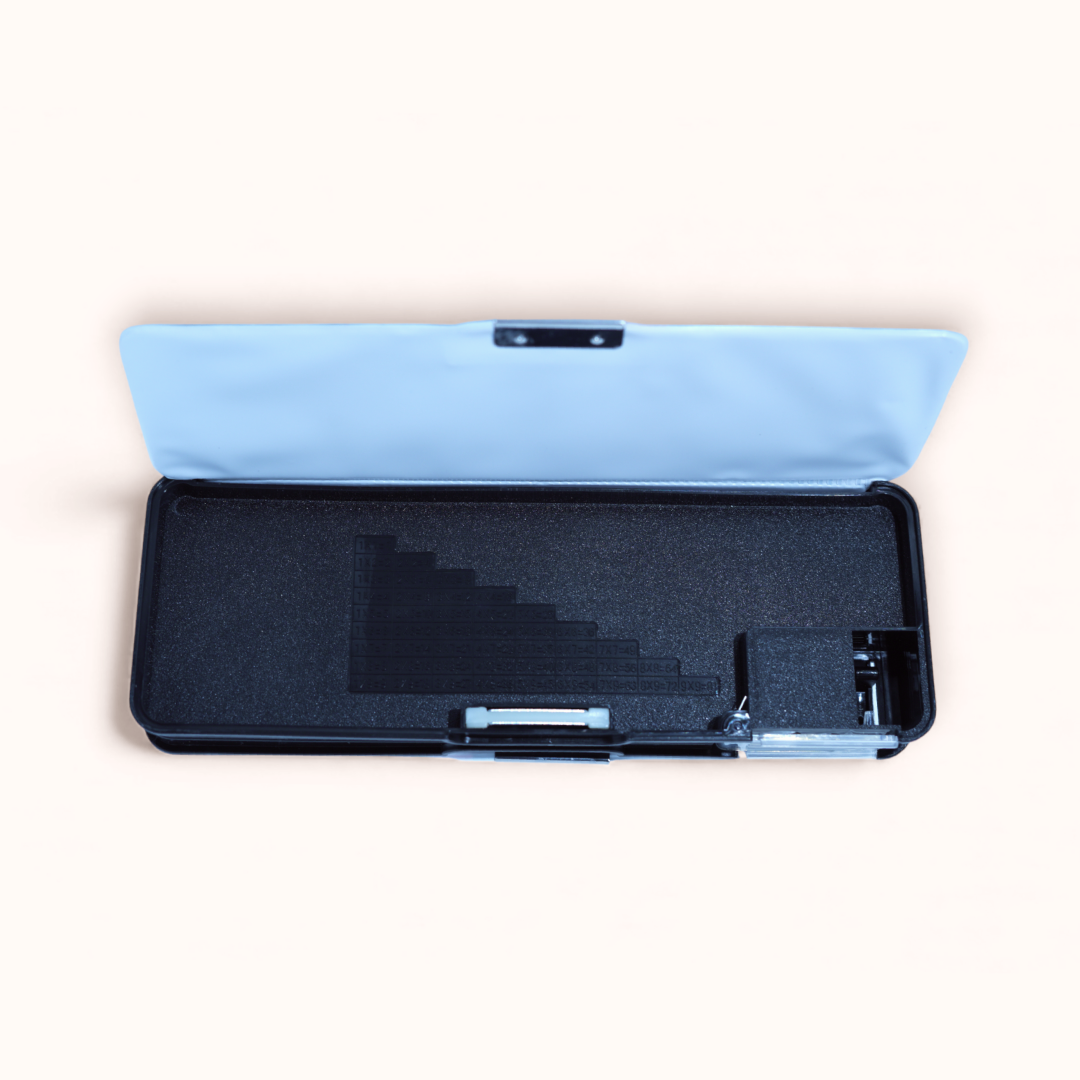 Multi-Compartment Pencil Box - Black Astronaut
